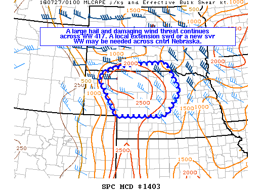 Mesoscale Discussion 1403