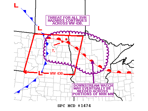 Mesoscale Discussion 1474