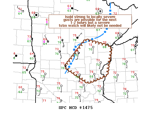 Mesoscale Discussion 1475