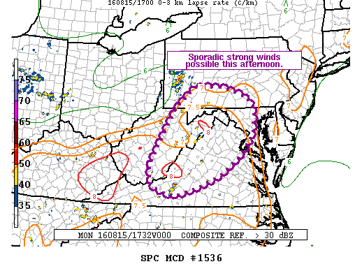 Mesoscale Discussion 1536