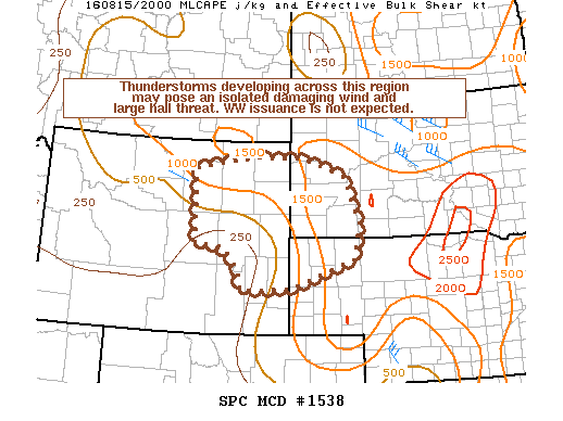 Mesoscale Discussion 1538