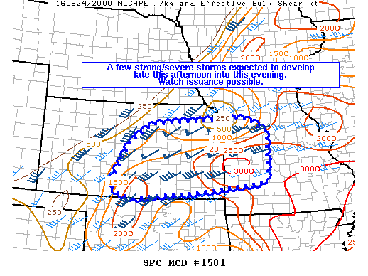 Mesoscale Discussion 1581