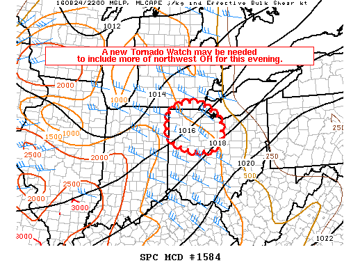 Mesoscale Discussion 1584