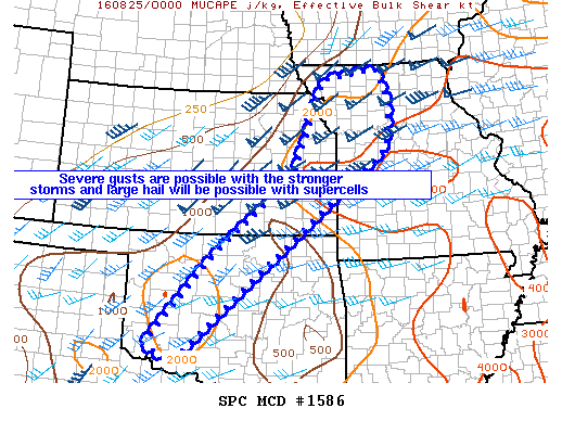 Mesoscale Discussion 1586