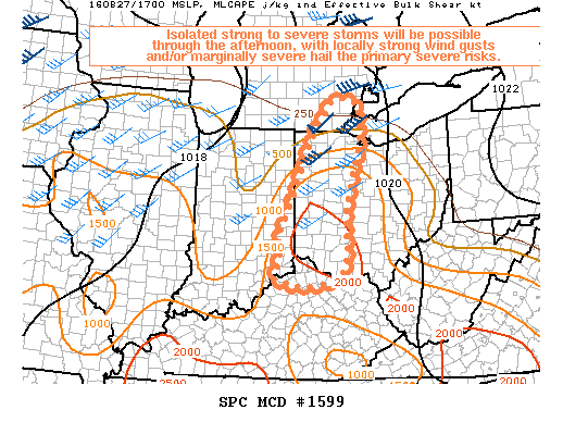 Mesoscale Discussion 1599