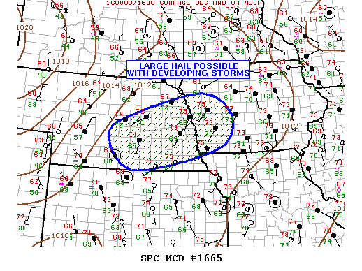 Mesoscale Discussion 1665