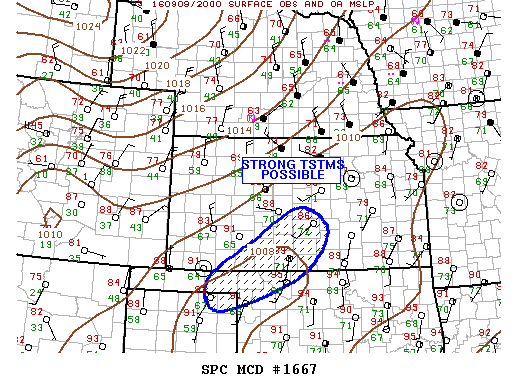 Mesoscale Discussion 1667