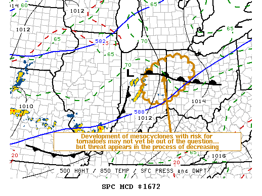 Mesoscale Discussion 1672
