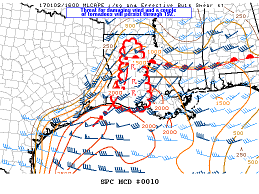 Mesoscale Discussion 10