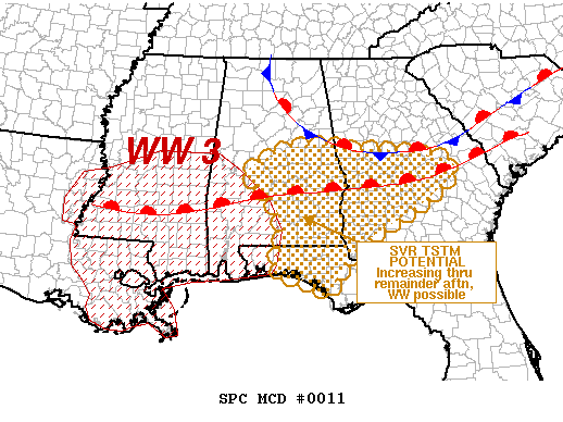 Mesoscale Discussion 11