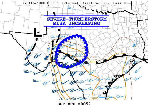 Mesoscale Discussion 52