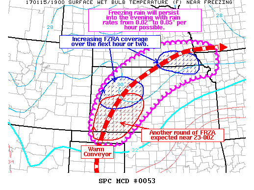 Mesoscale Discussion 53