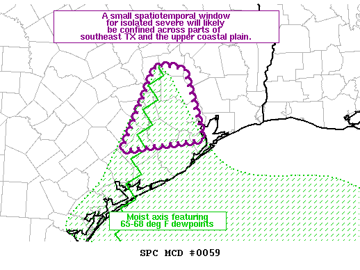 Mesoscale Discussion 59