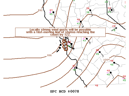 Mesoscale Discussion 78