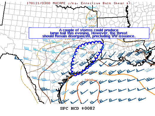 Mesoscale Discussion 82
