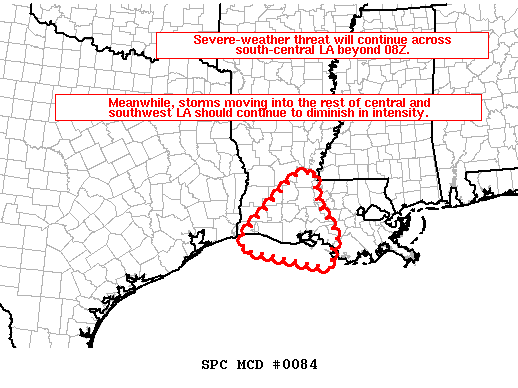 Mesoscale Discussion 84