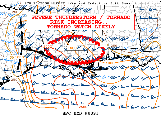 Mesoscale Discussion 93