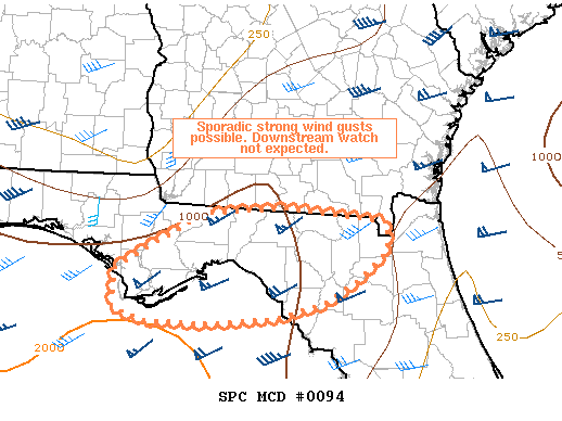 Mesoscale Discussion 94
