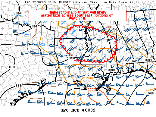 Mesoscale Discussion 99