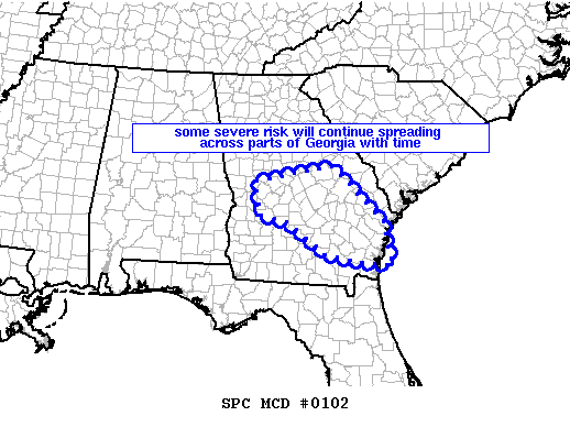 Mesoscale Discussion 102