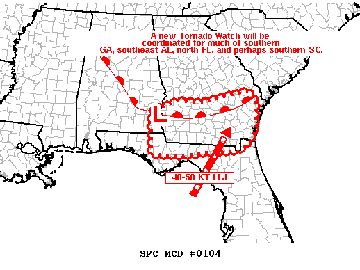 Mesoscale Discussion 104
