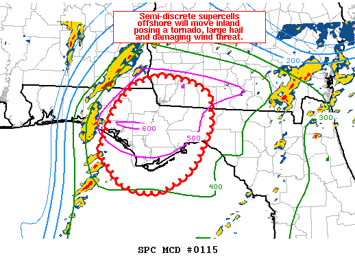 Mesoscale Discussion 115