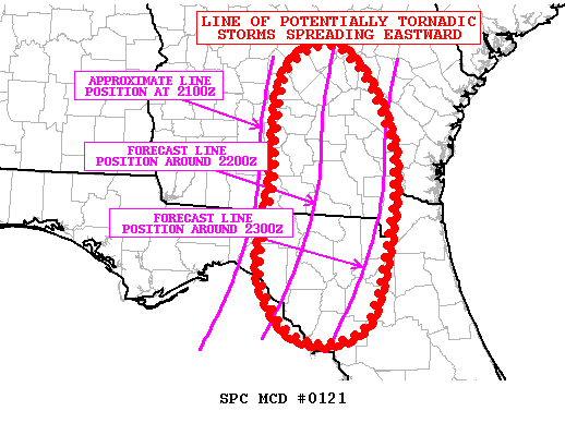 Mesoscale Discussion 121