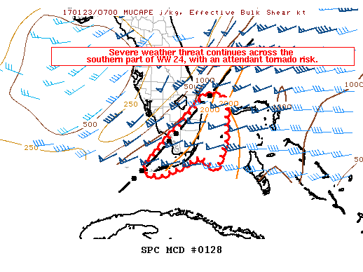 Mesoscale Discussion 128