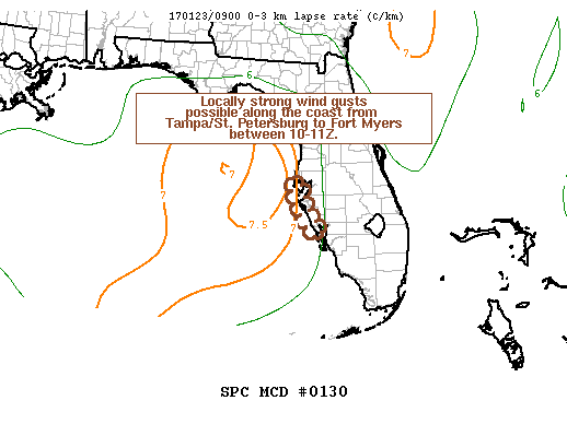 Mesoscale Discussion 130