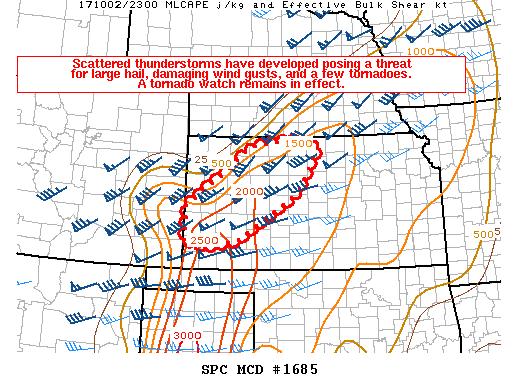 Mesoscale Discussion 1685