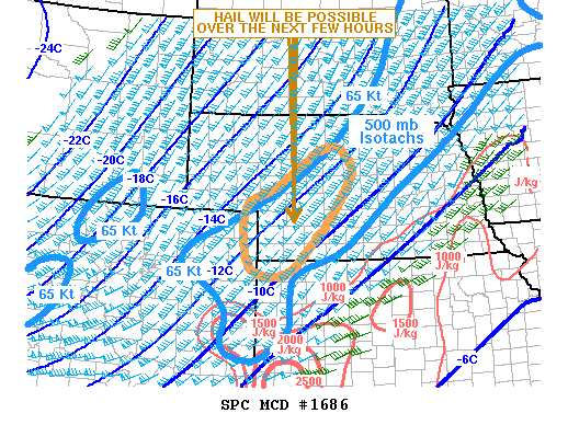 Mesoscale Discussion 1686