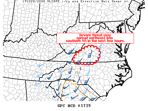 Mesoscale Discussion 1739