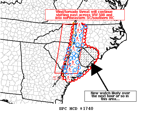 Mesoscale Discussion 1740