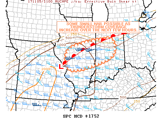 Mesoscale Discussion 1752