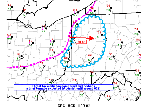 Mesoscale Discussion 1762