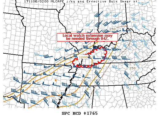 Mesoscale Discussion 1765