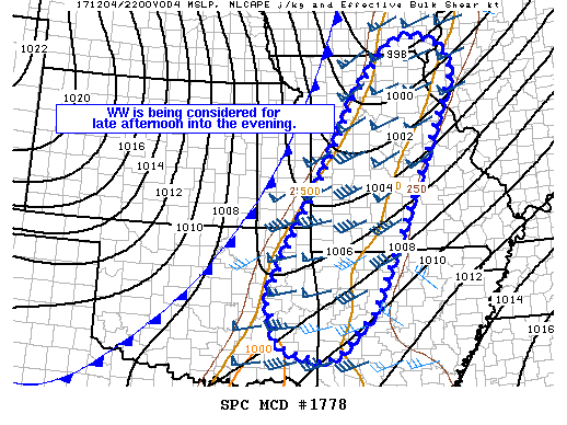 Mesoscale Discussion 1778