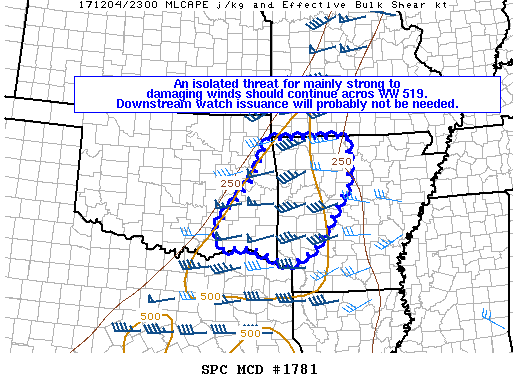 Mesoscale Discussion 1781