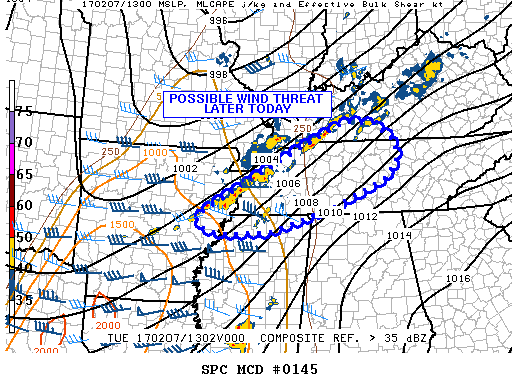 Mesoscale Discussion 145