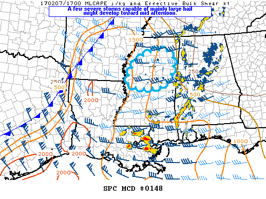 Mesoscale Discussion 148