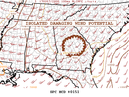Mesoscale Discussion 151