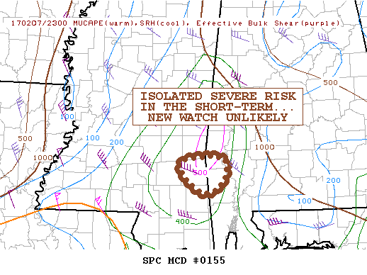 Mesoscale Discussion 155