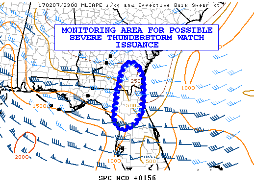Mesoscale Discussion 156
