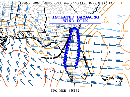 Mesoscale Discussion 157