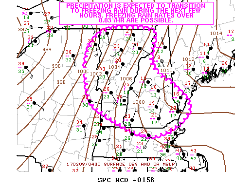 Mesoscale Discussion 158