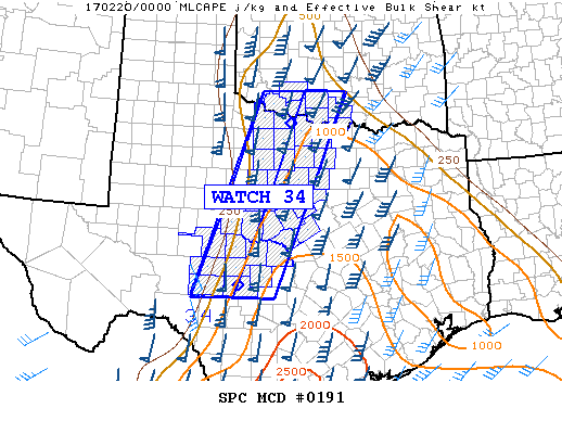 Mesoscale Discussion 191