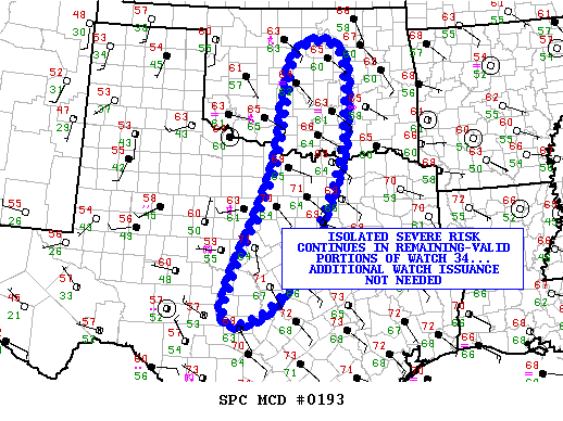 Mesoscale Discussion 193