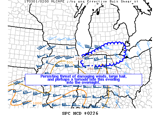 Mesoscale Discussion 226