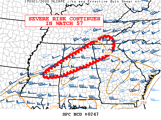 Mesoscale Discussion 247