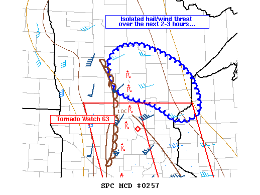 Mesoscale Discussion 257